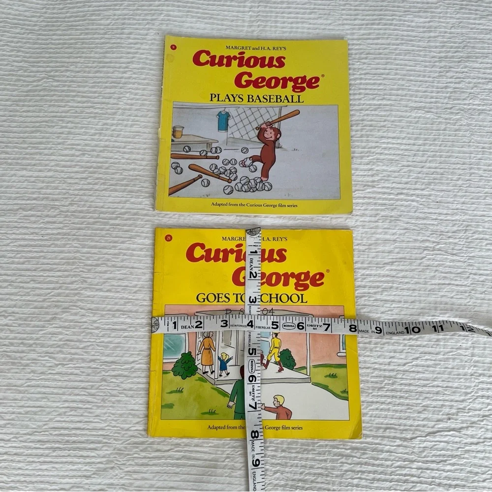 Curious George books bundle of 2 vintage children's books